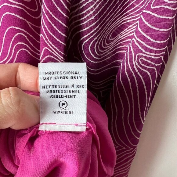 Diane von furstenberg ombré silk blouse women’s size 4 - Picture 7 of 9